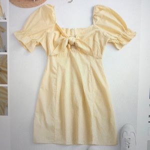 Yellow Gingham Dres